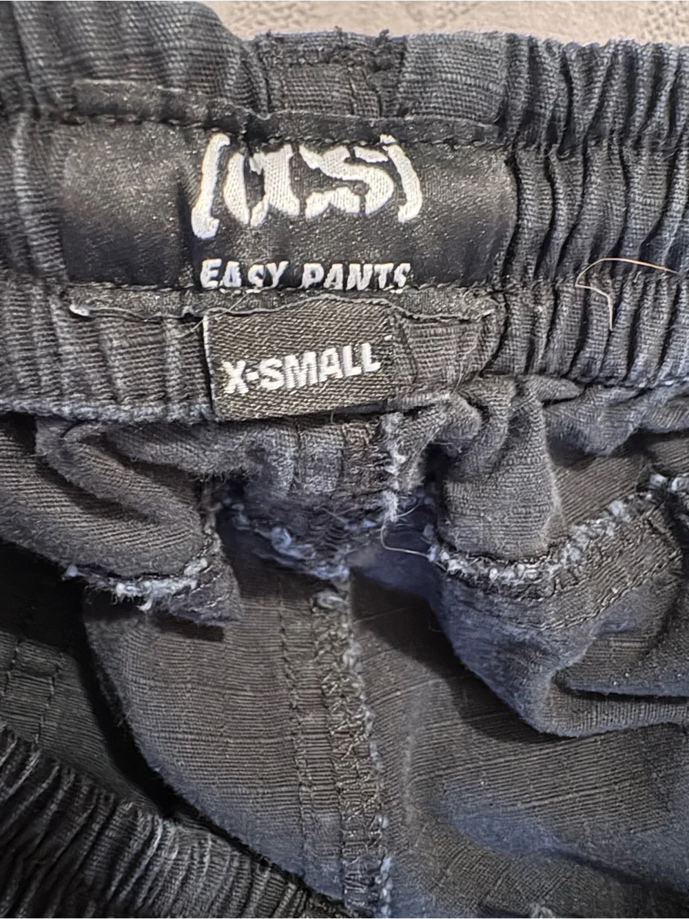 CCS Mailorder Rip stop Cargo Pants Black Size XS Skateboarder